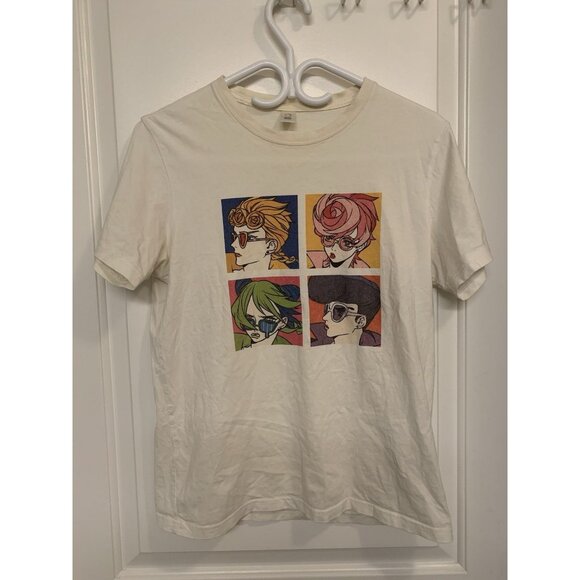 Jojo's Bizarre Adventure White T Shirt Small Colourful - Picture 1 of 8